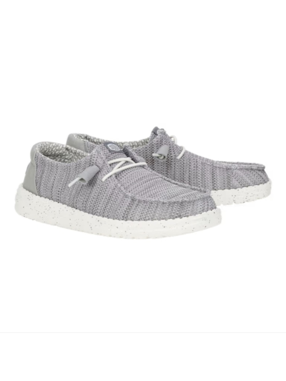 Hey Dude Women's Wendy Sport Mesh lace-up loafers in grey size 8